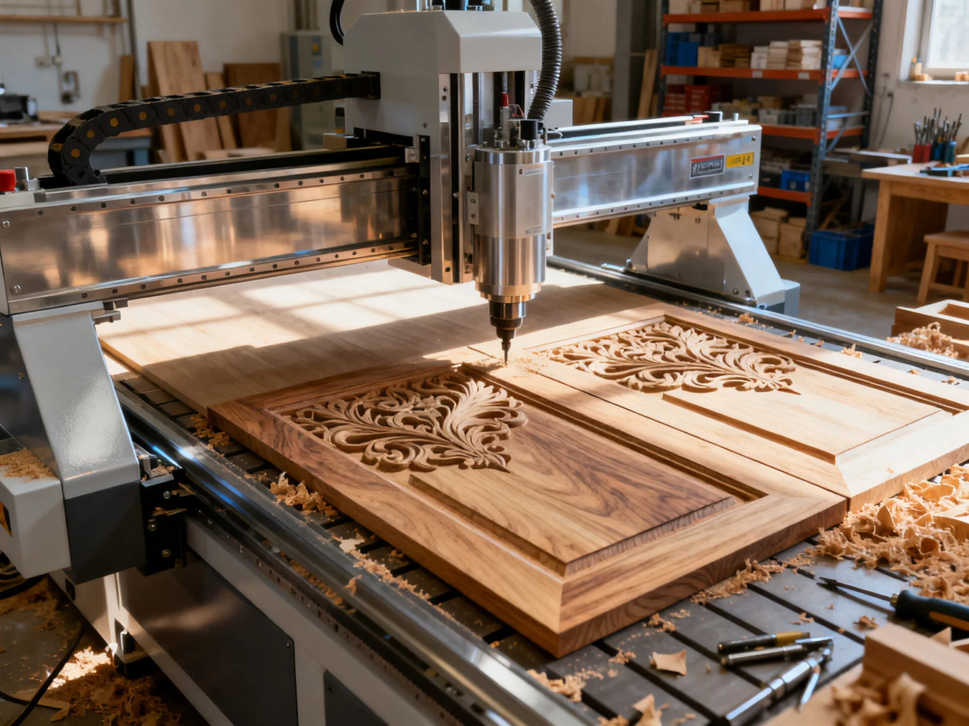 ProMach ATC CNC router processing wood furniture panels