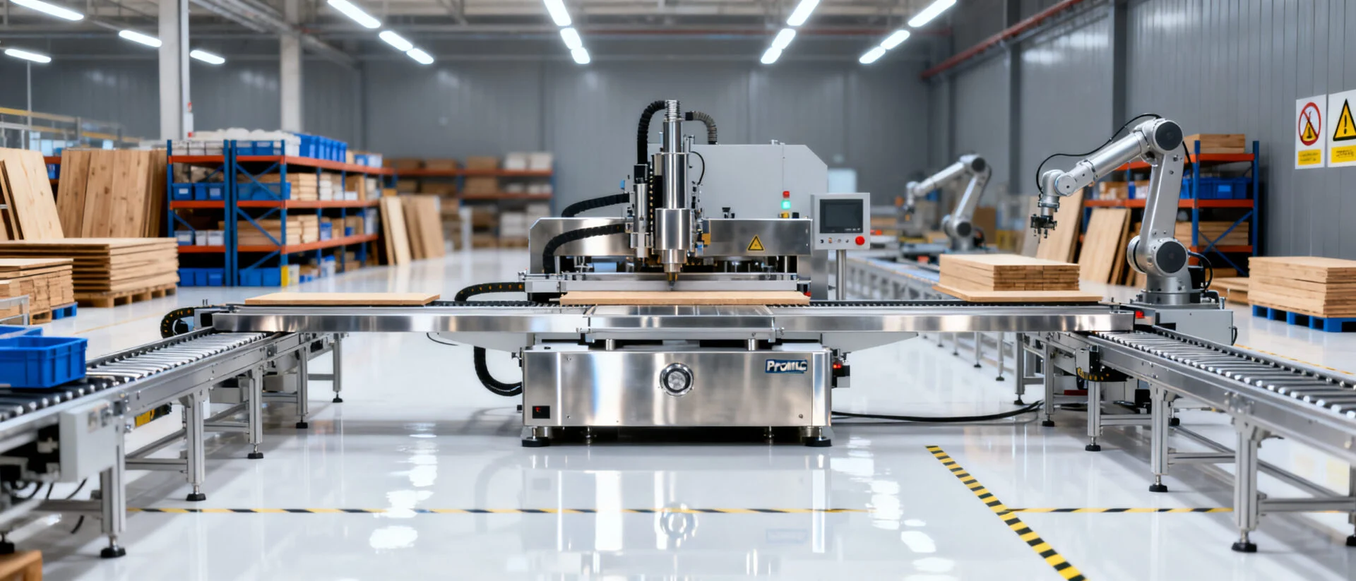 ProMach automated edge banding equipment for custom furniture manufacturing