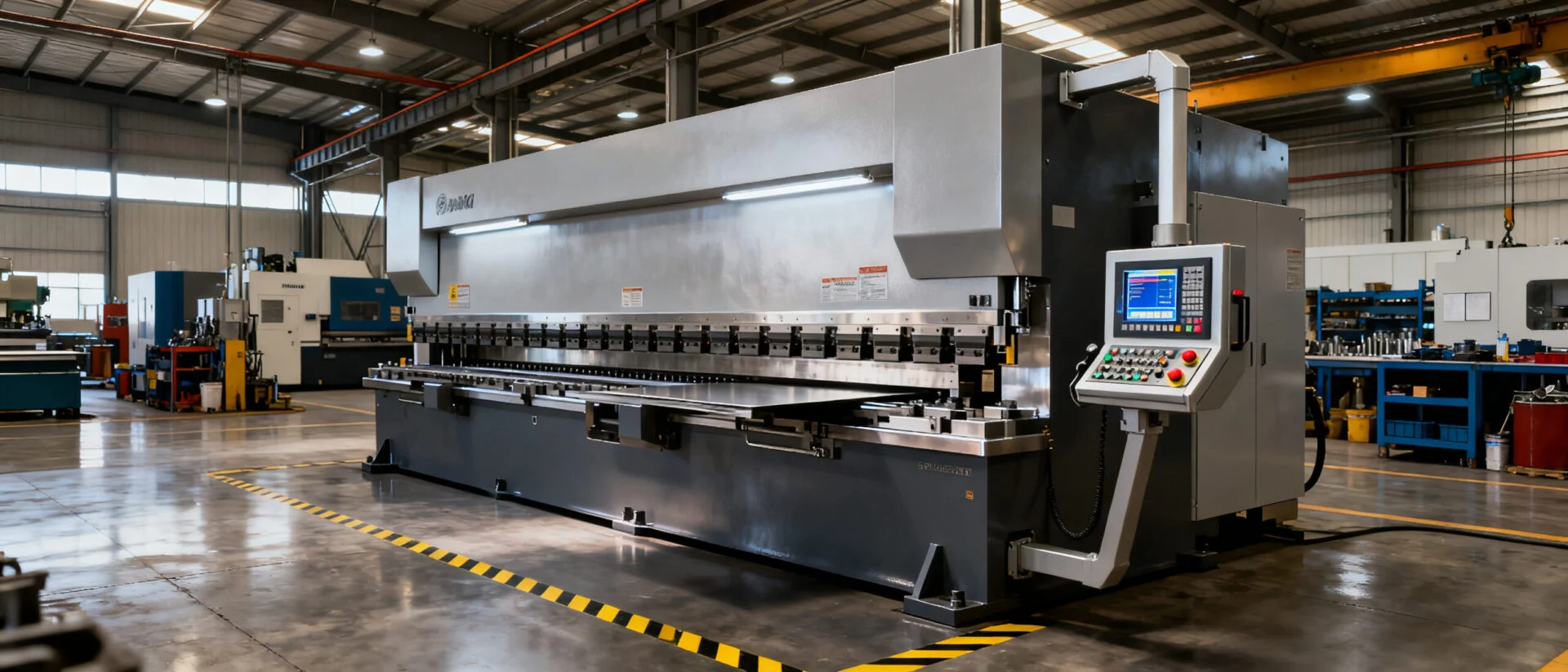 ProMach automatic CNC press brake machine in industrial sheet metal forming facility