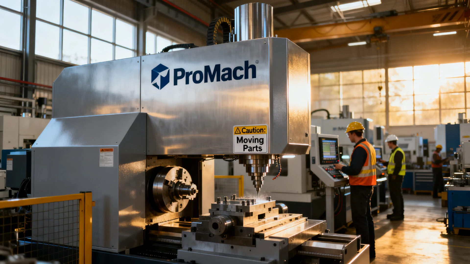 ProMach case study hub interface showcasing project navigation and industrial solutions