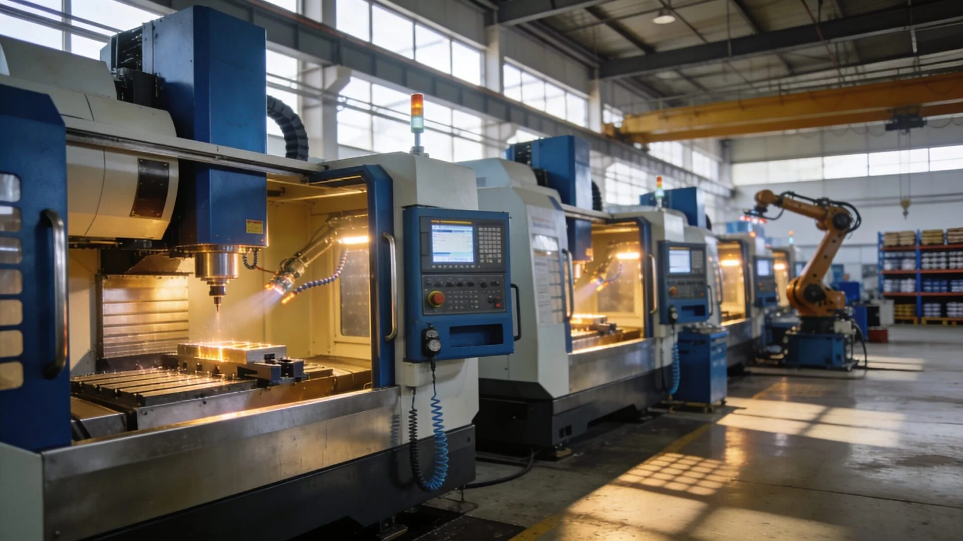 ProMach CNC and laser cutting machine manufacturing facility and assembly line