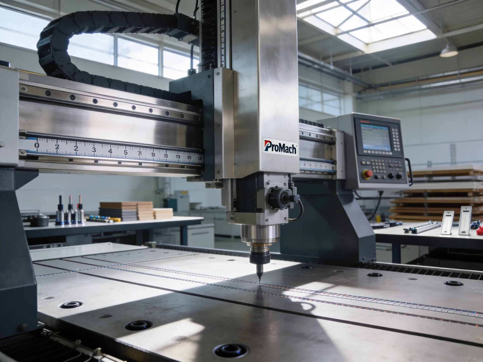 ProMach CNC machinery producing high-precision signage components