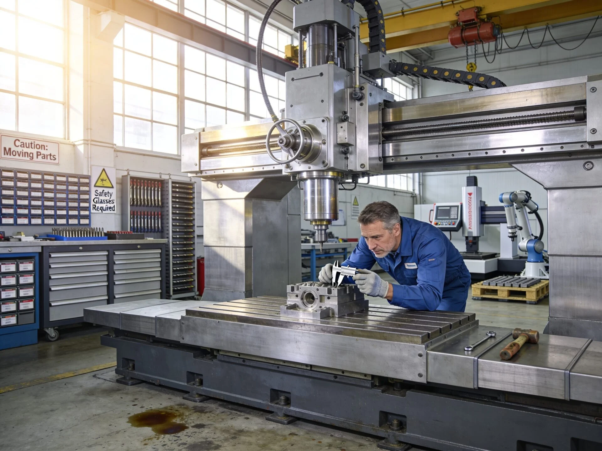 ProMach CNC milling machine assembly and quality inspection process