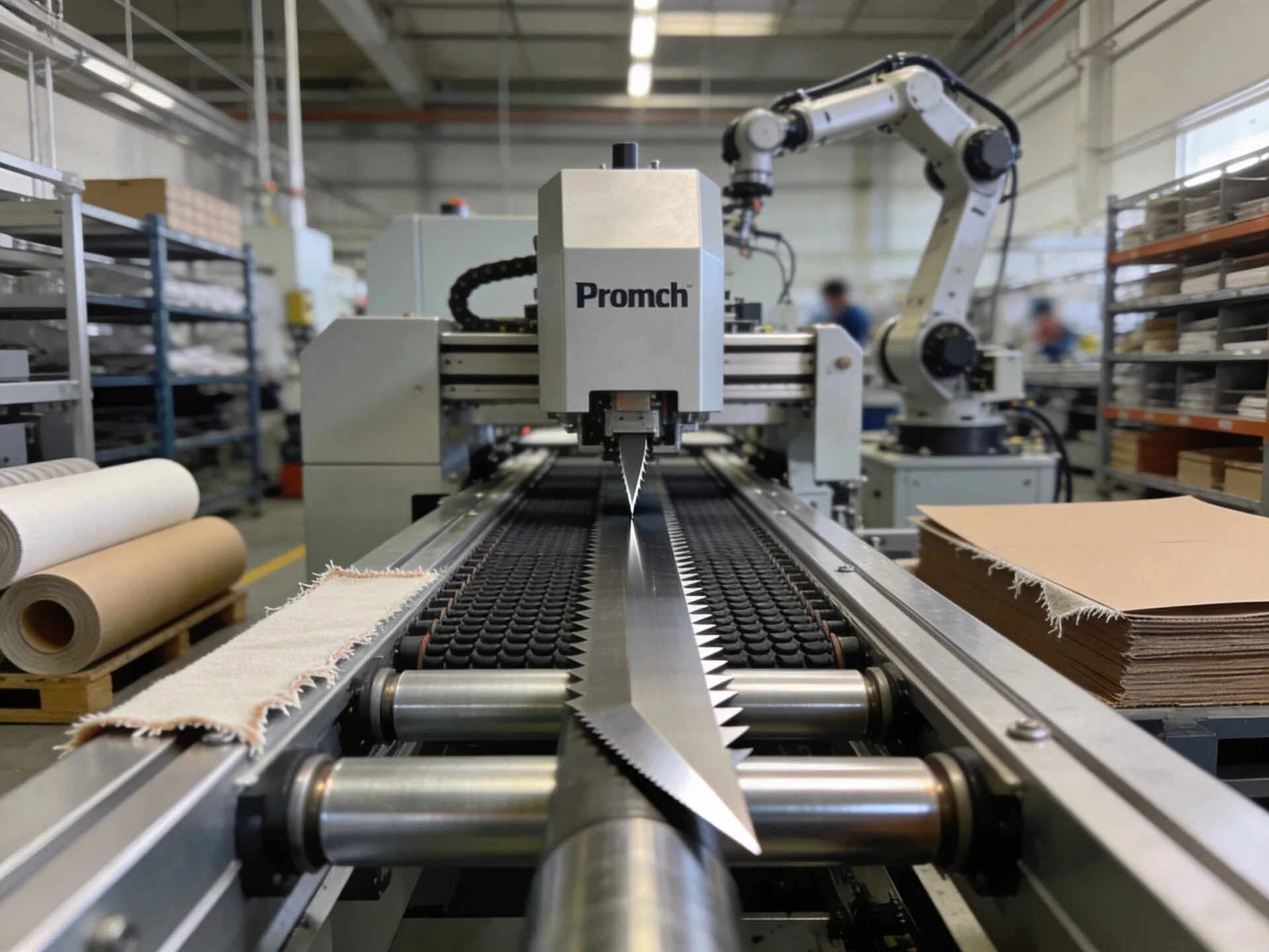 ProMach digital knife cutter processing industrial flexible foam