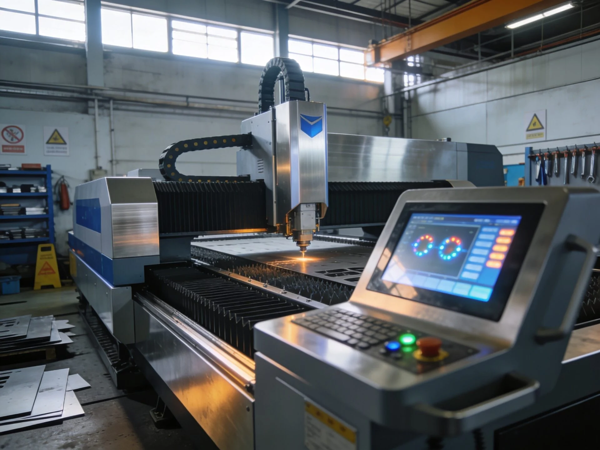 ProMach fiber laser cutting machine demonstrating high-speed metal processing