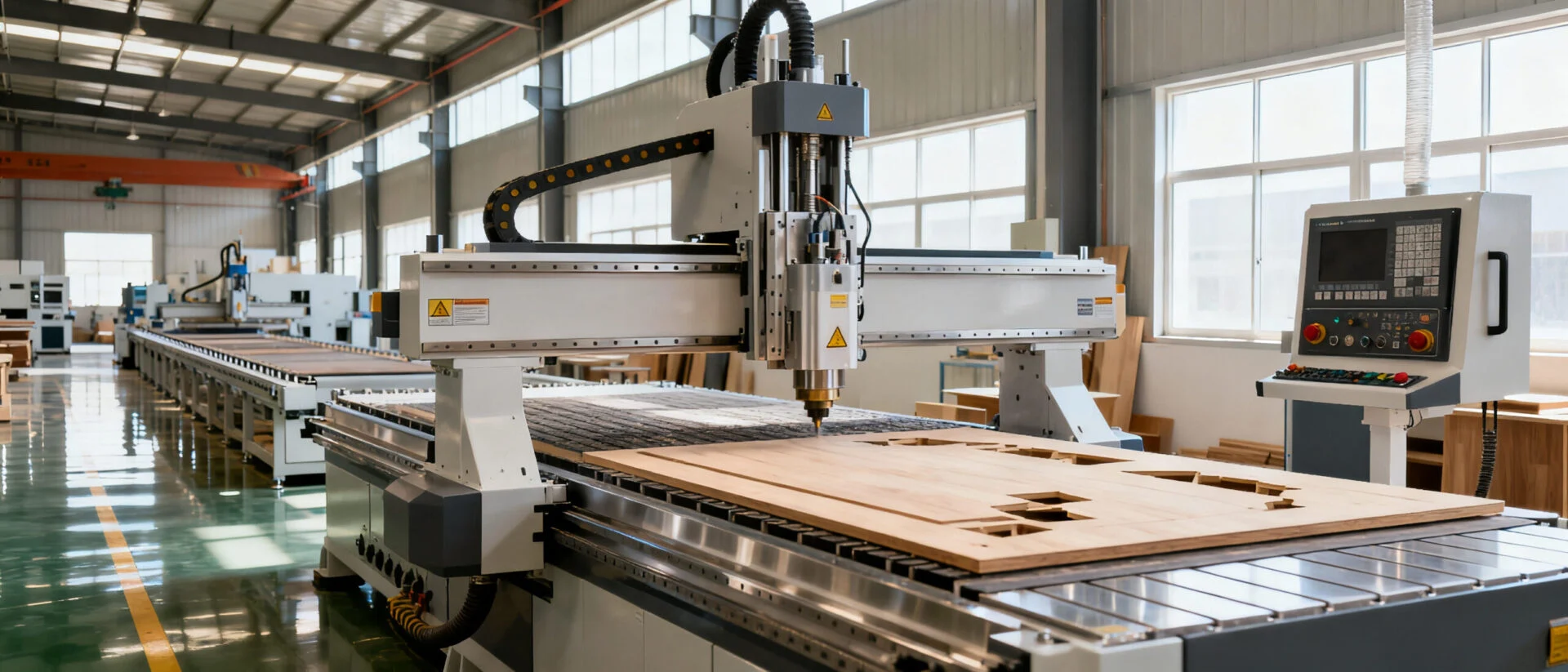 ProMach heavy-duty CNC router machine for furniture panel cutting and cabinet making