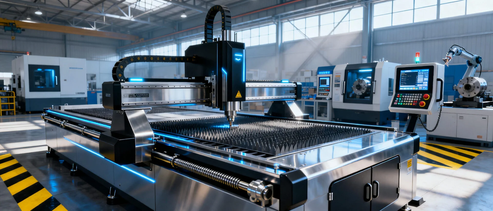 ProMach industrial cutting machine in a production environment