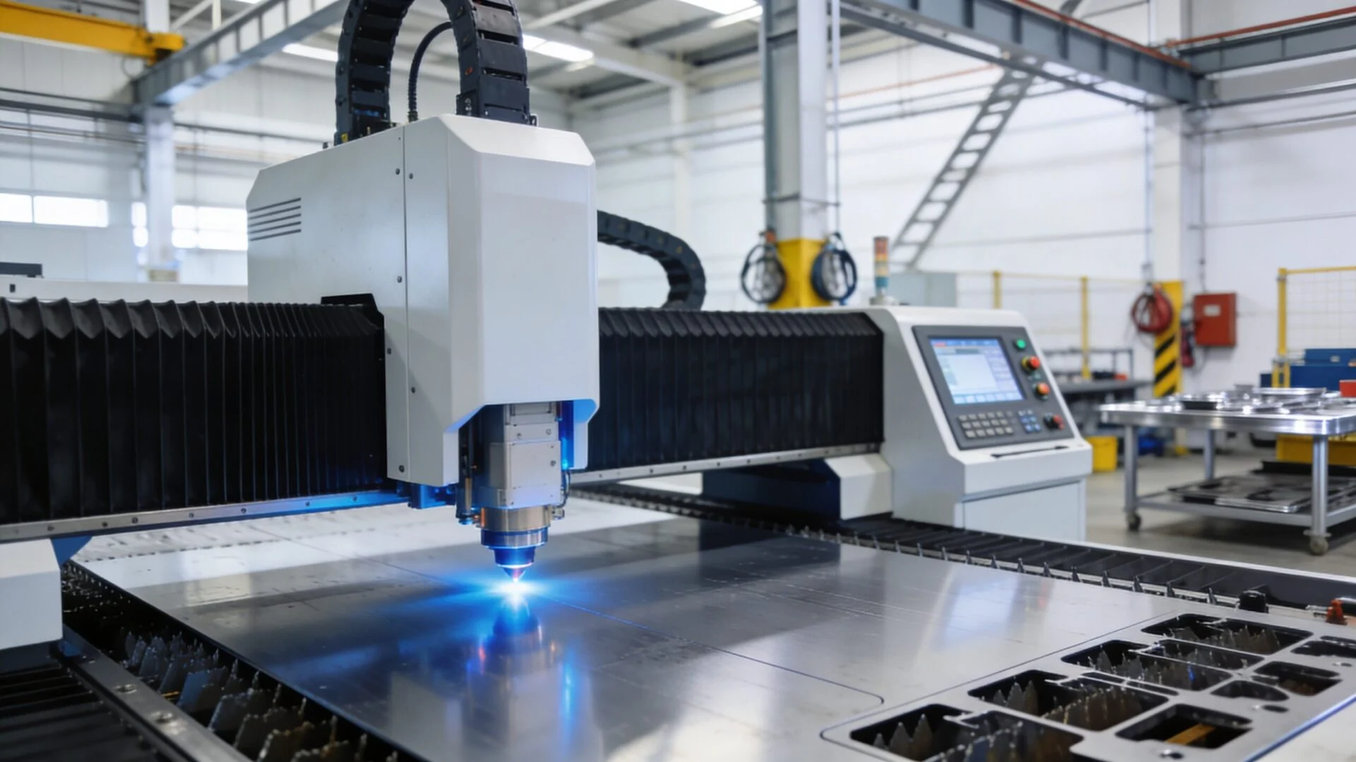 ProMach industrial fiber laser cutting system for high-power metal fabrication