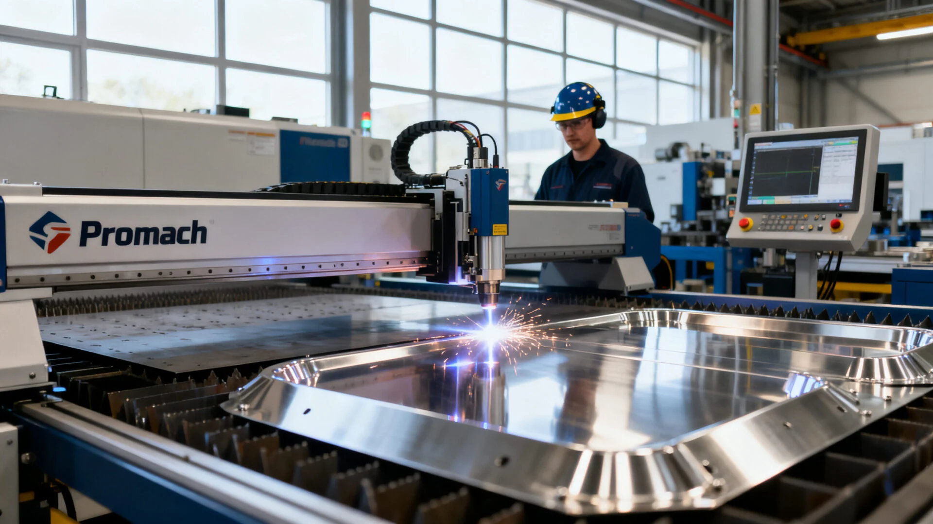 ProMach industrial fiber laser welding machine for stainless steel and aluminum fabrication