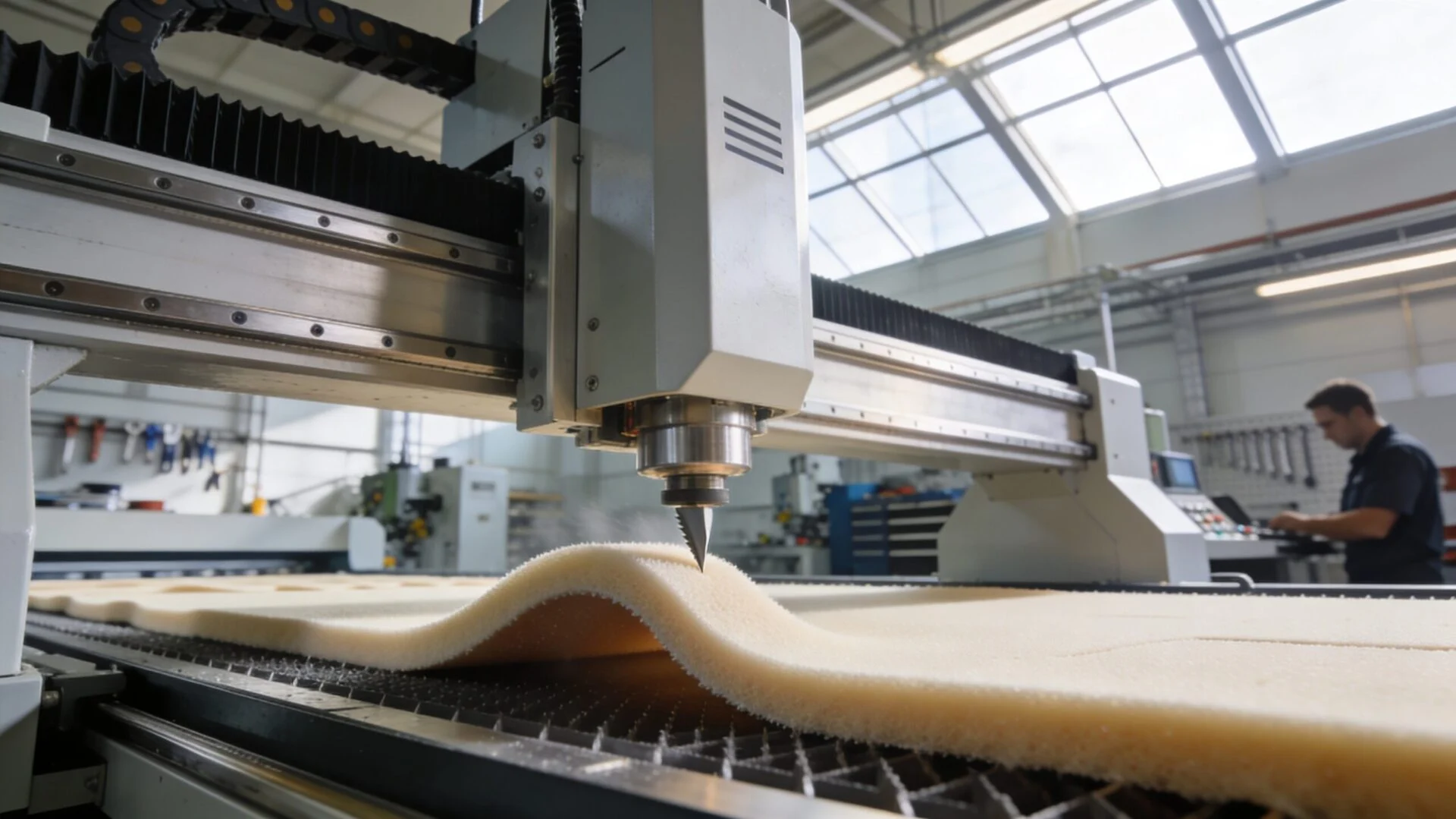 ProMach precision CNC knife cutting machine processing flexible soft materials