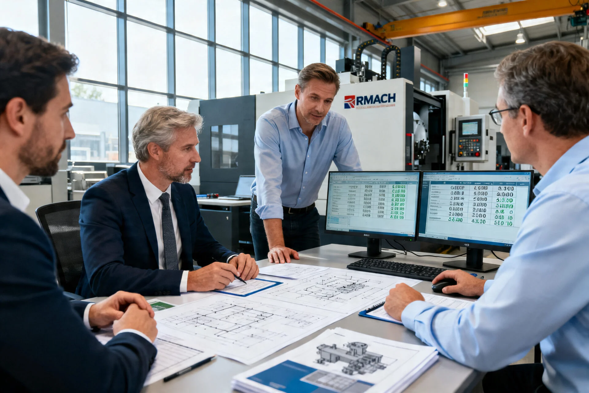 ProMach team confirming client requirements