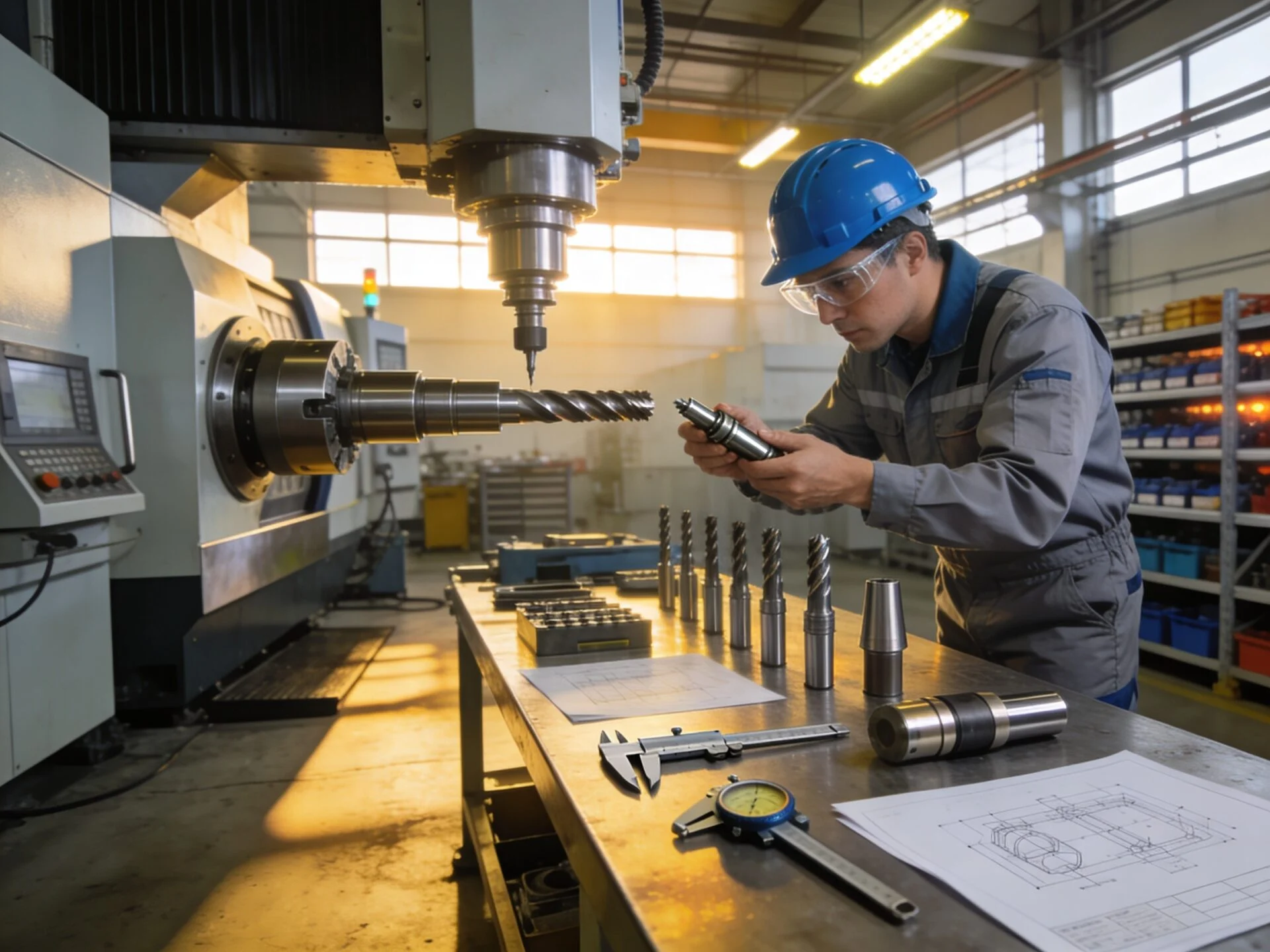 ProMach technical support team verifying CNC router bits and spindle compatibility