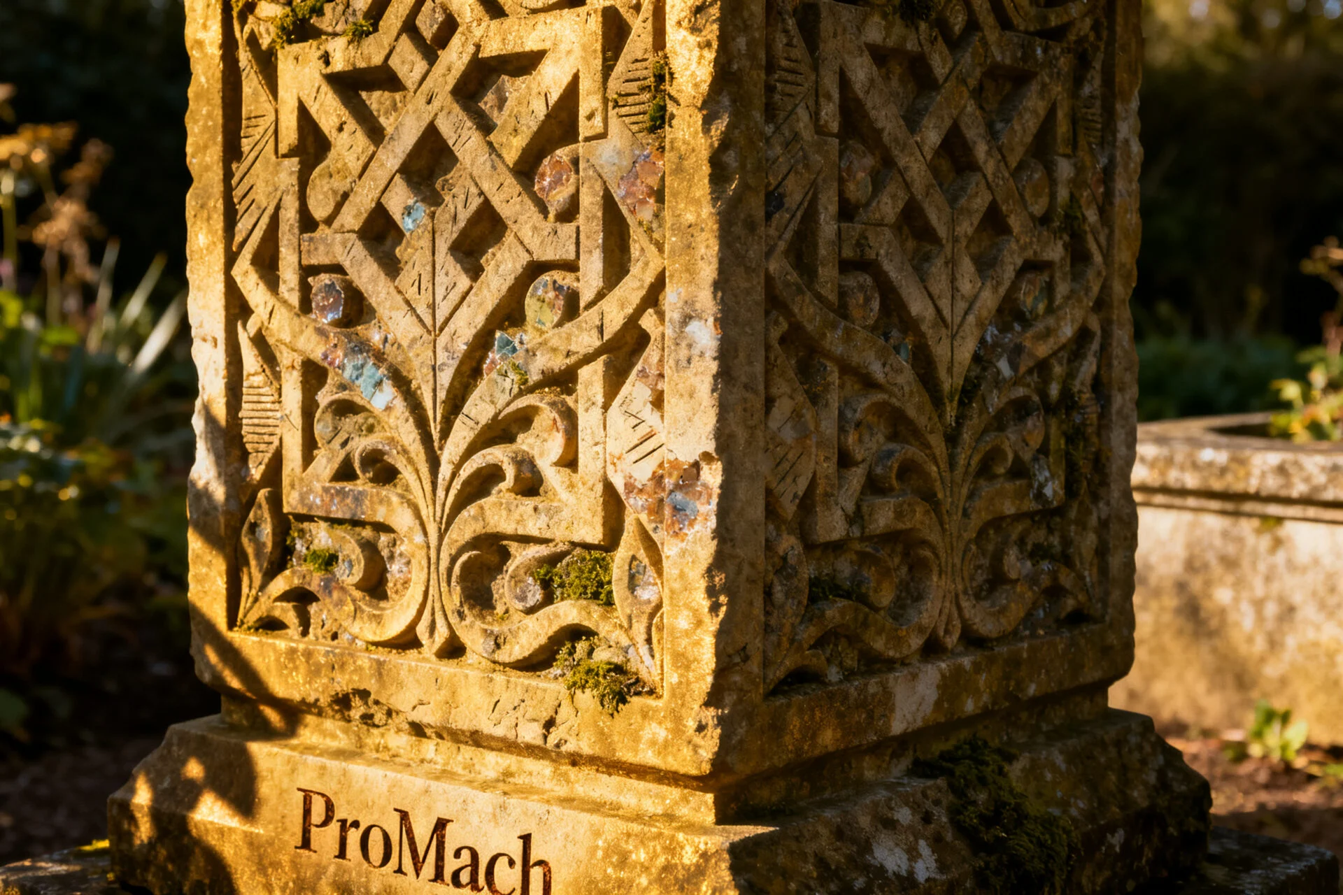 Round relief and artistic stone sculpture case