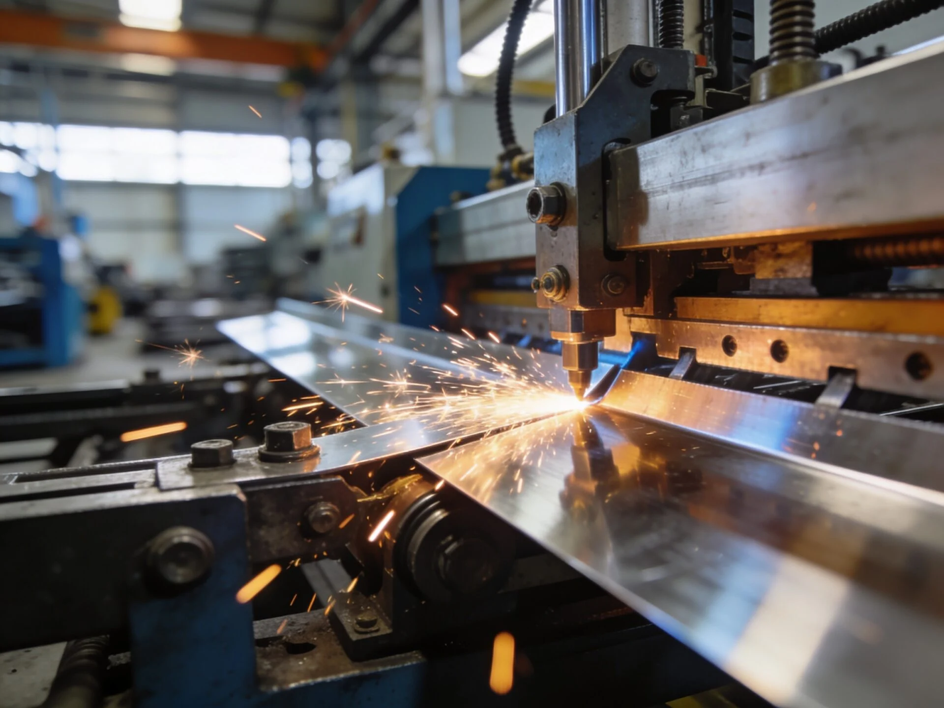 Sheet metal bending process illustration