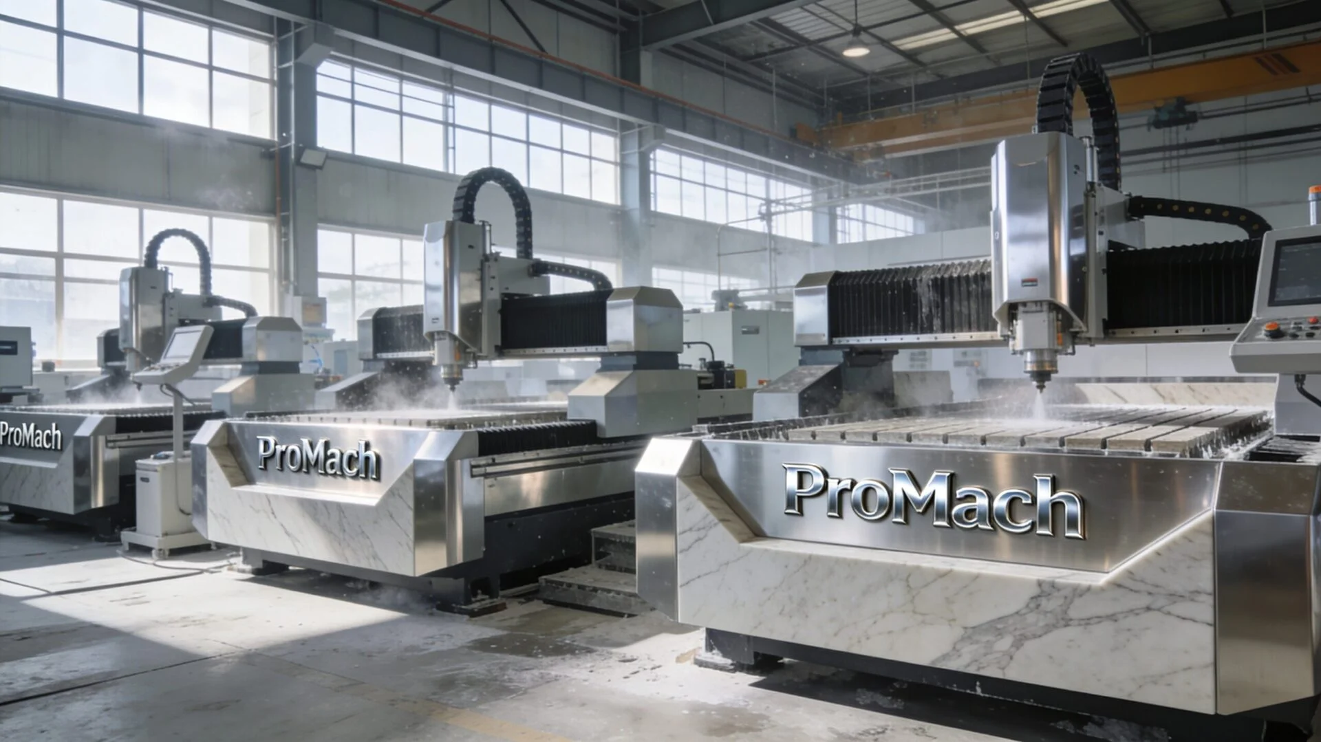 Stone processing project showcase demonstrating ProMach delivery capability