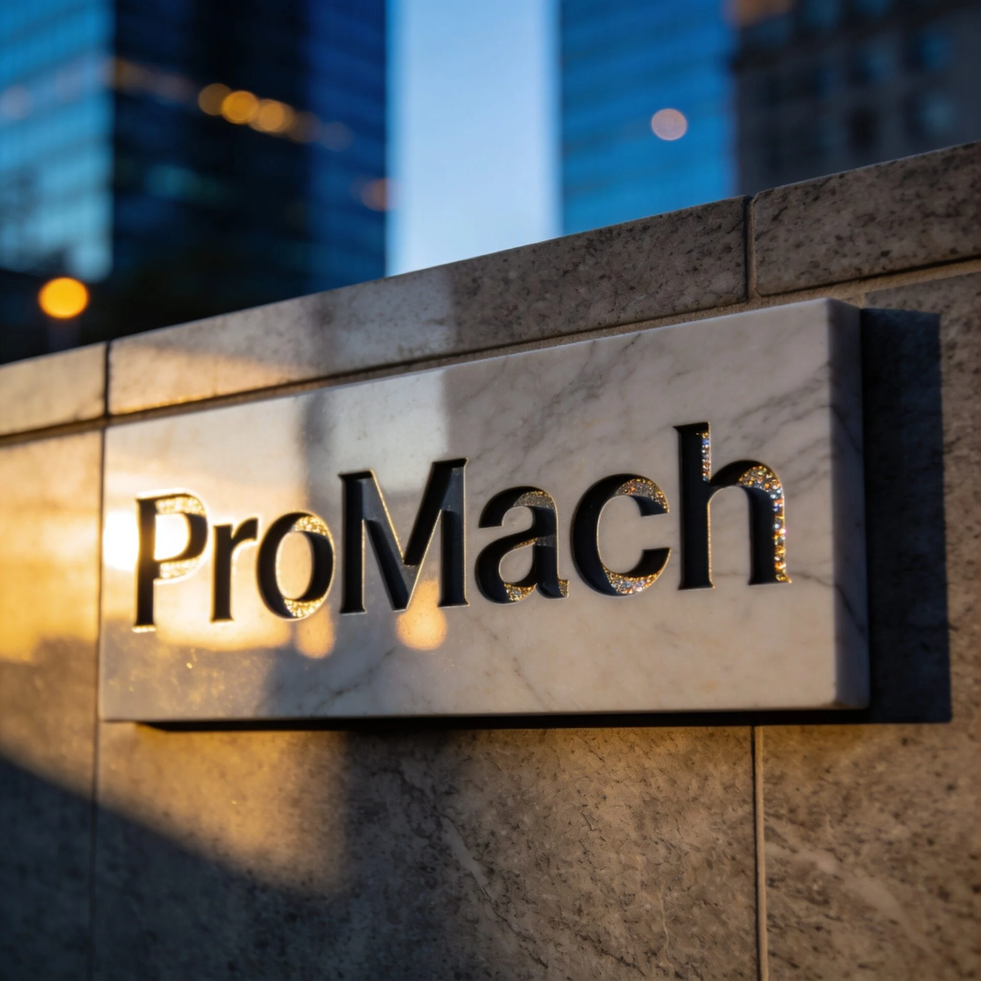 Stone signage and nameplate engraving example