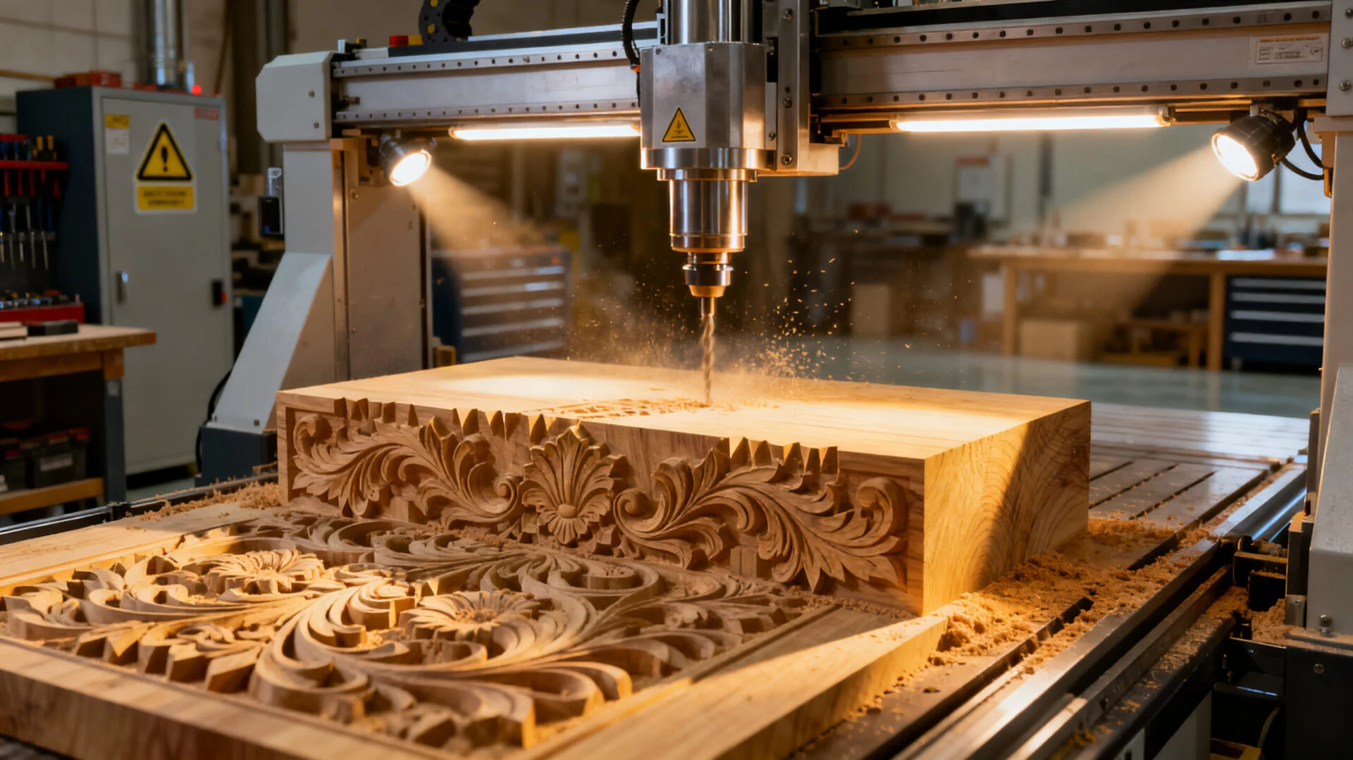 Wood furniture parts production