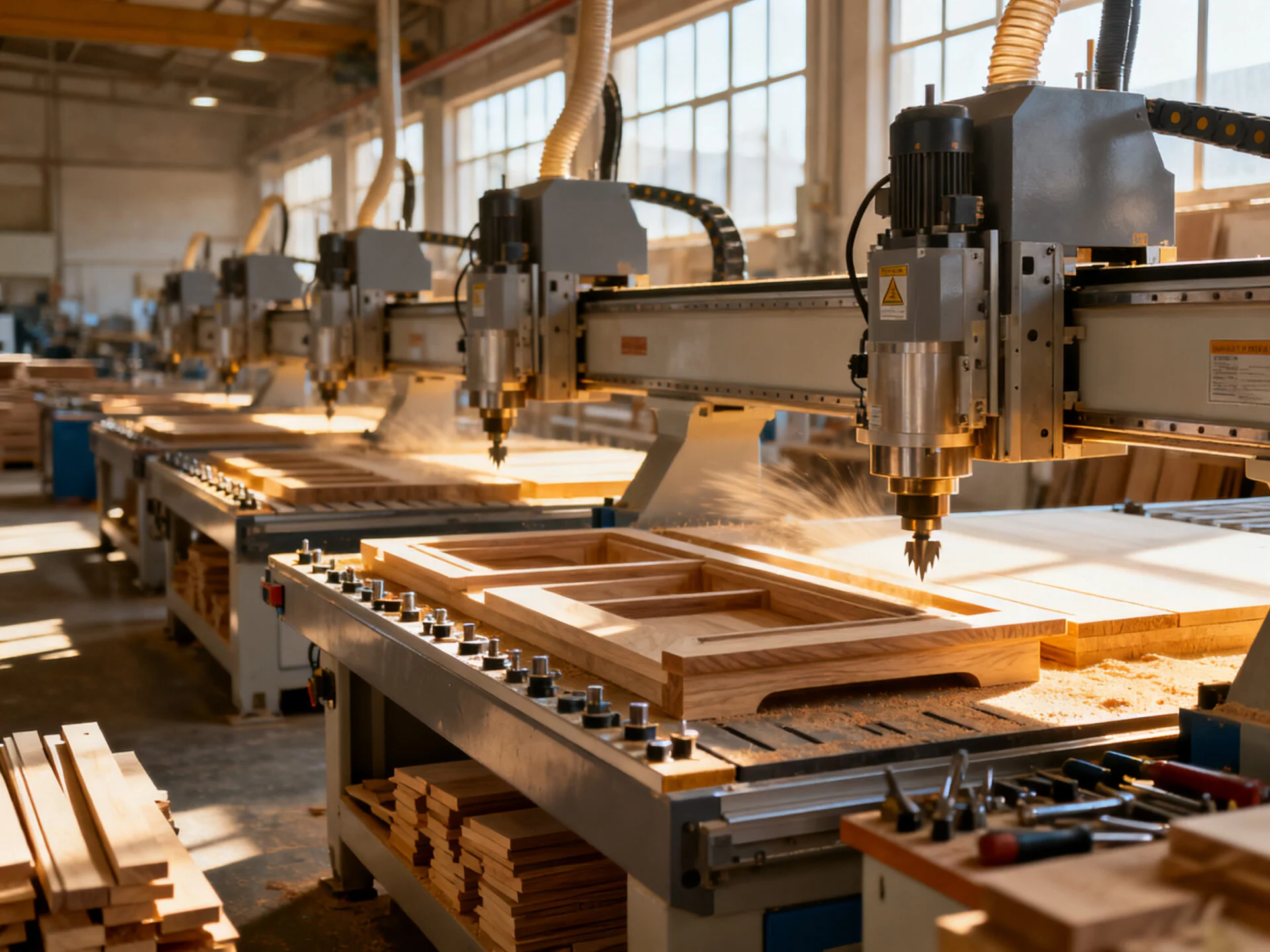 Woodworking machinery for furniture making