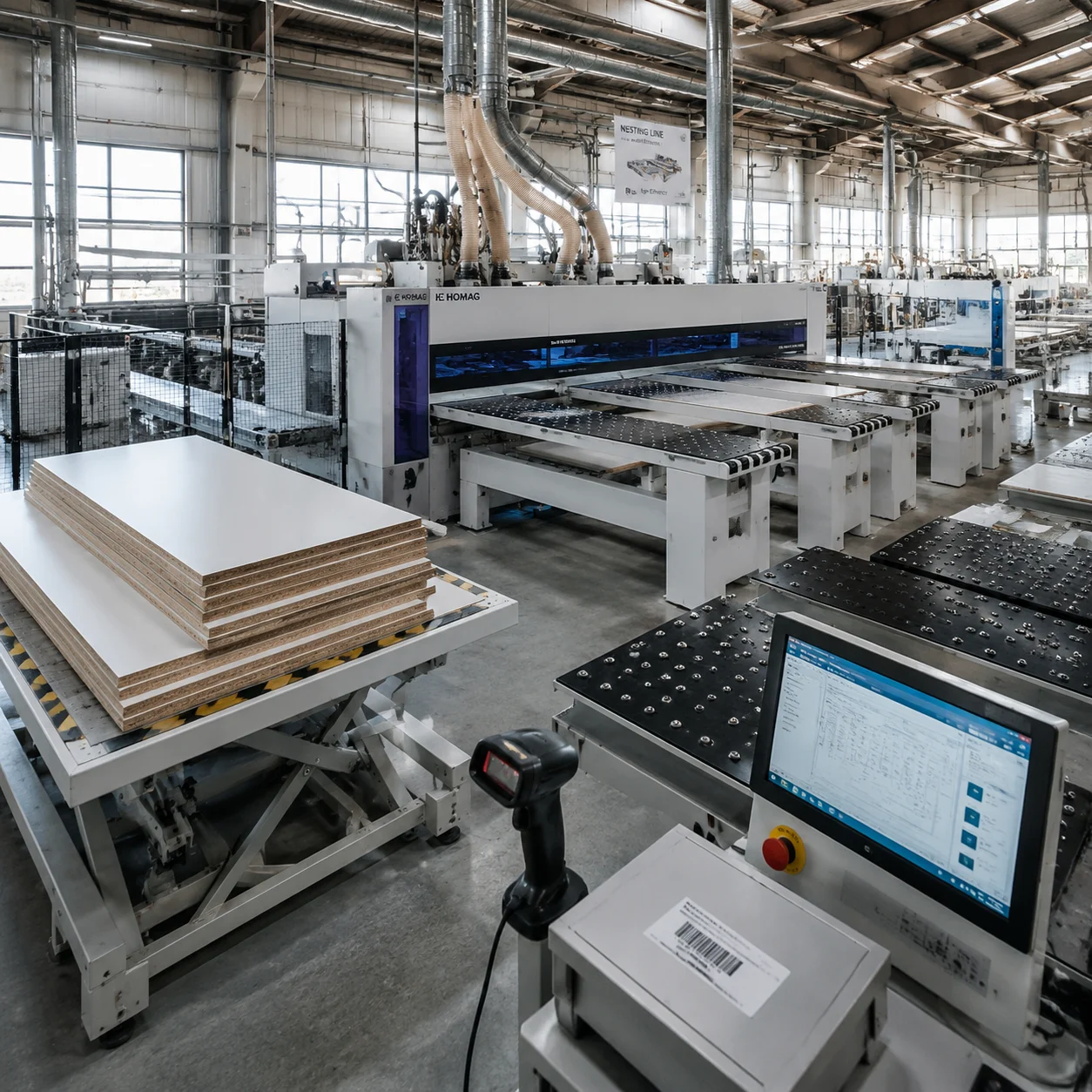 Otomatik Tüm Evin Özel Mobilya CNC Üretim Hattı