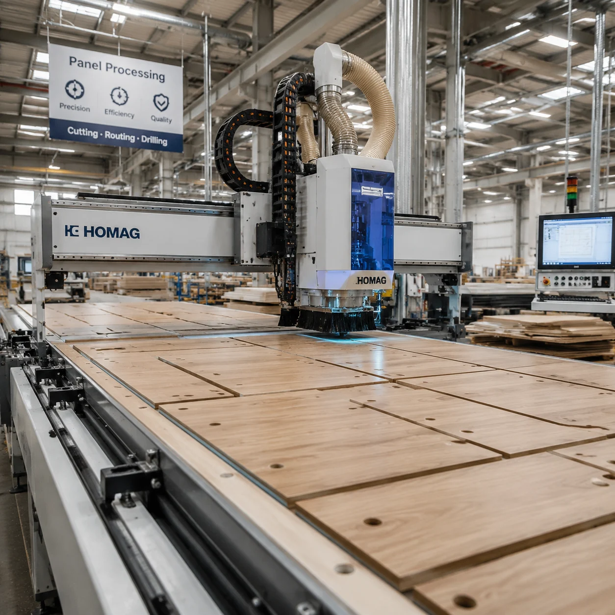 ماكينة CNC لمصنع أثاث الألواح