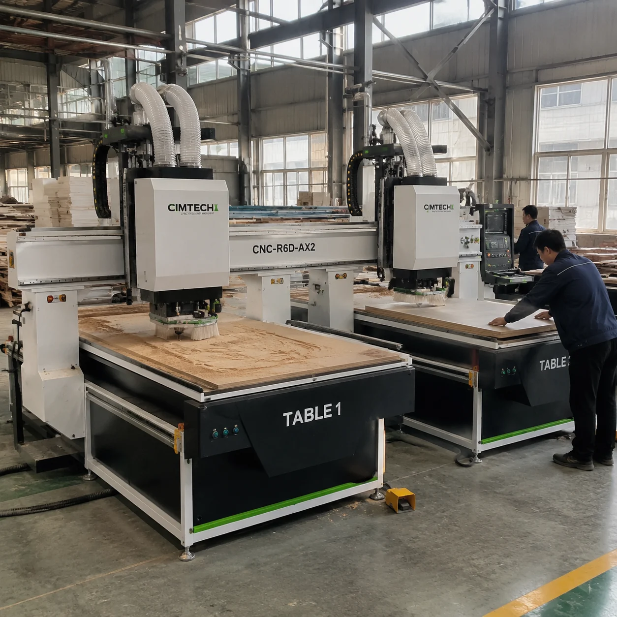 ProMach Çift İstasyonlu İç Yığınlama CNC Makinesi