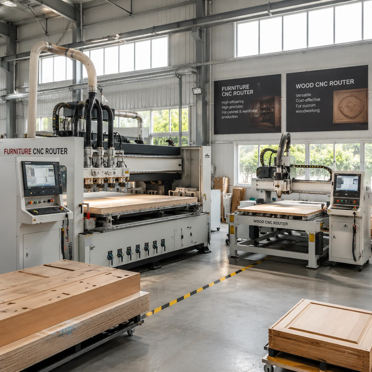 راوتر CNC للأثاث الثقيل ProMach مقابل خط معالجة راوتر خشب تقليدي