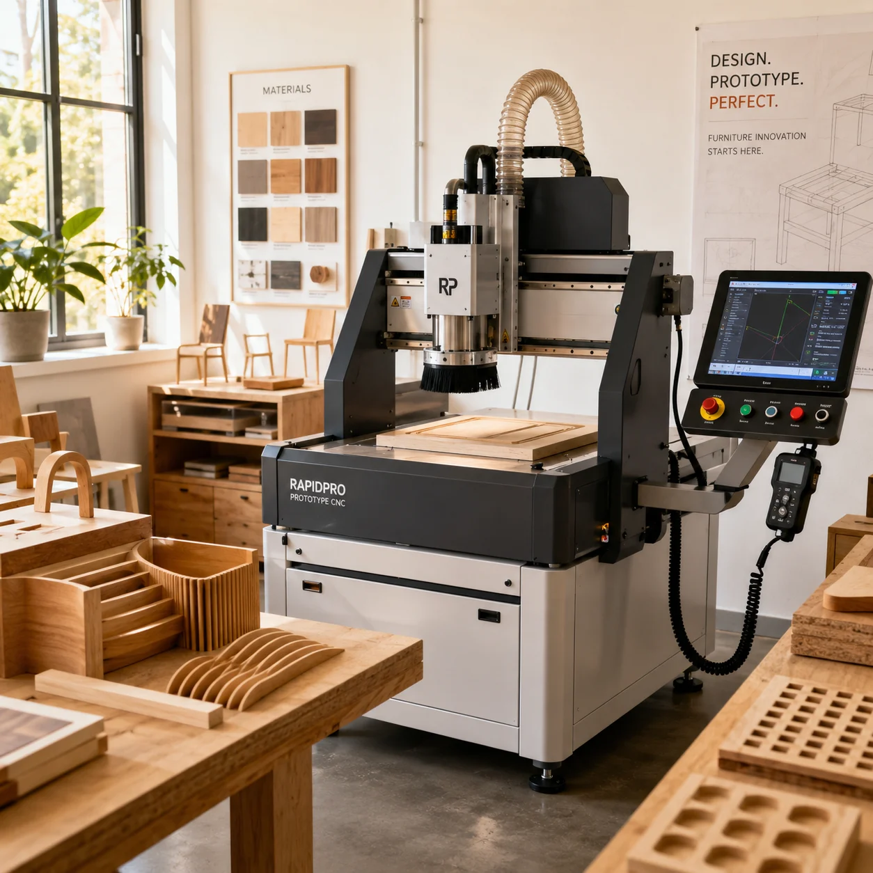 Küçük Mobilya Prototipleme ve Numune CNC Router