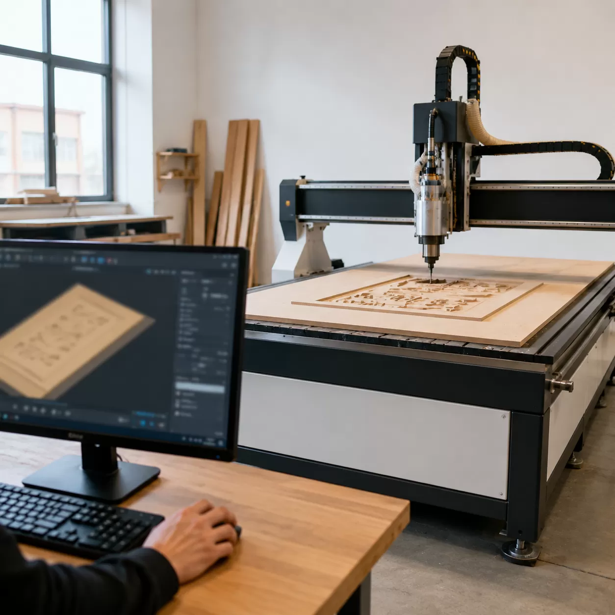 4x8 CNC Router with Plug-and-Play Software Compatibility