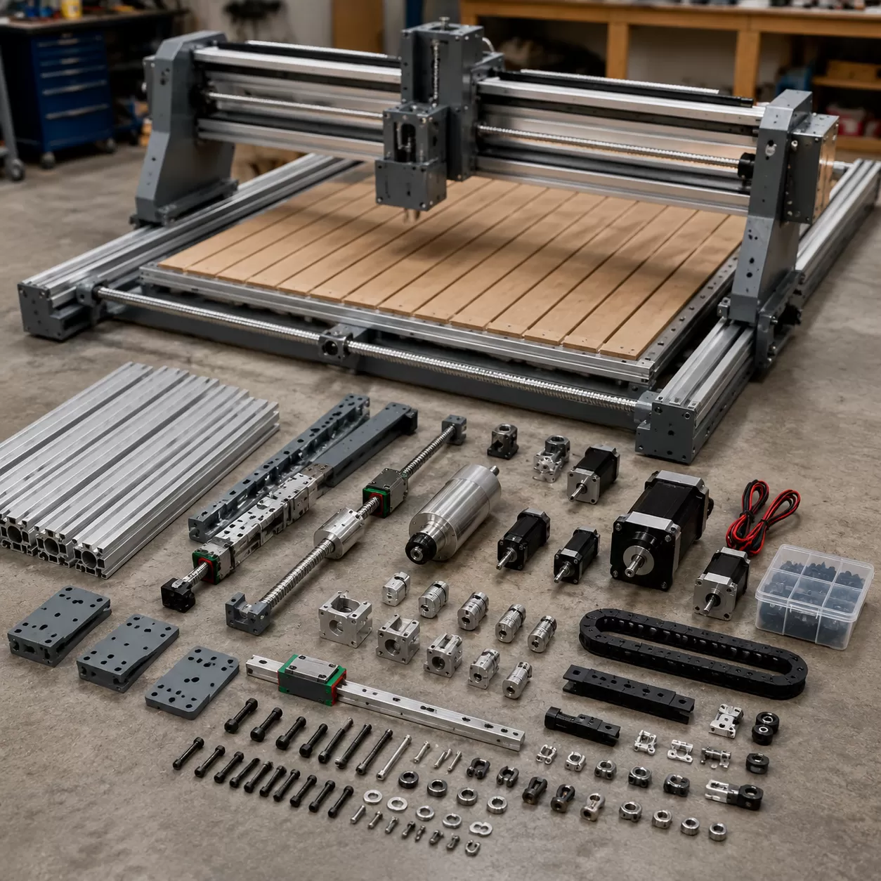 6090 CNC Wood Router Component Breakdown