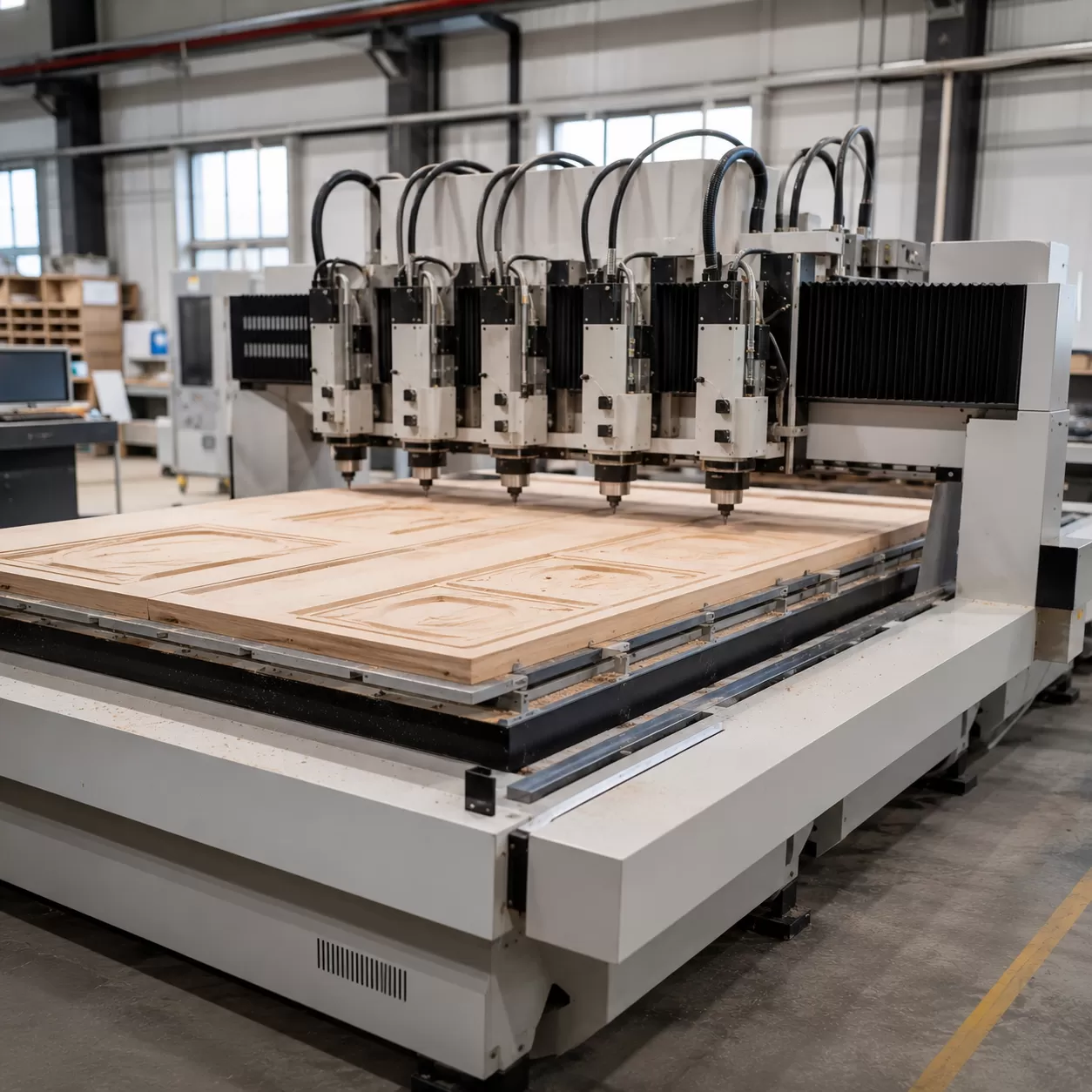 Servo Hassasiyetli Çok Milli CNC Router