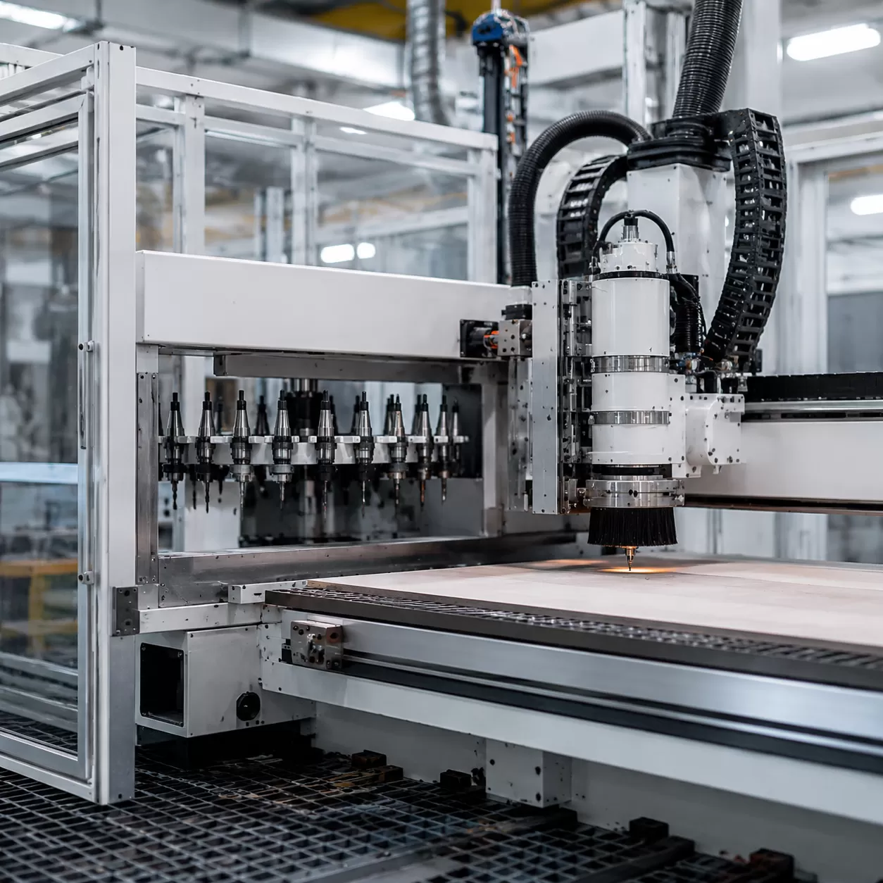 2x4 ft CNC router ATC automation
