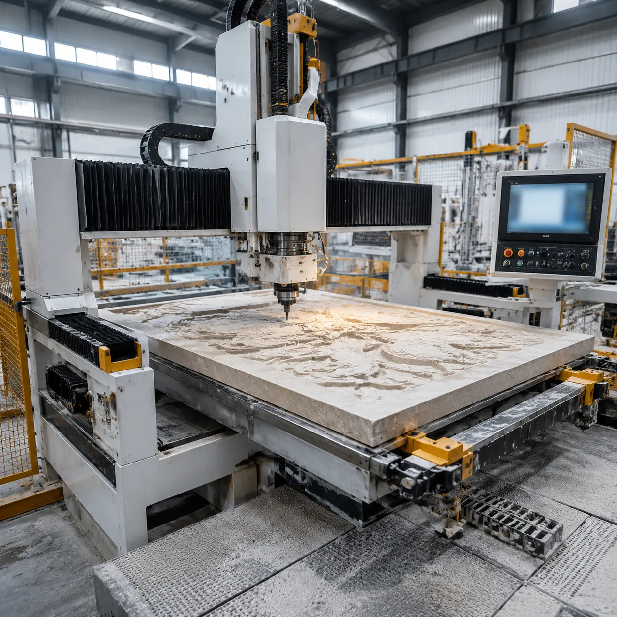3D Stone CNC Router Factory Production Specifications