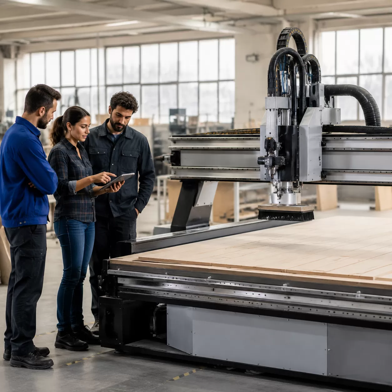 5-Axis CNC Router with Extended Work Envelope
