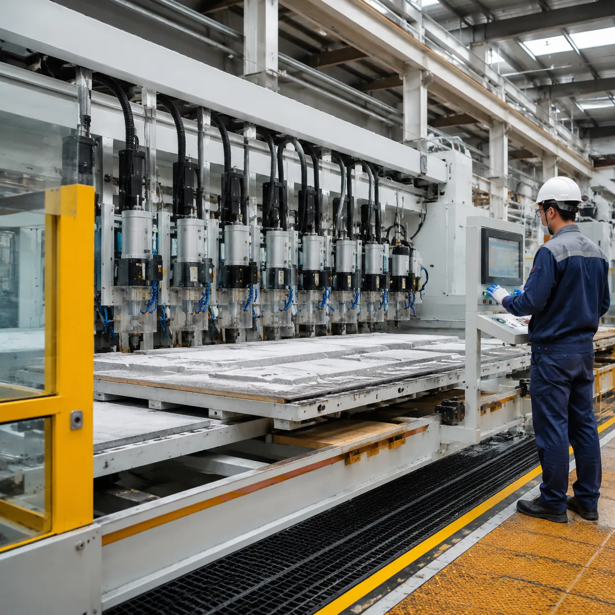 8-head stone CNC router factory processing
