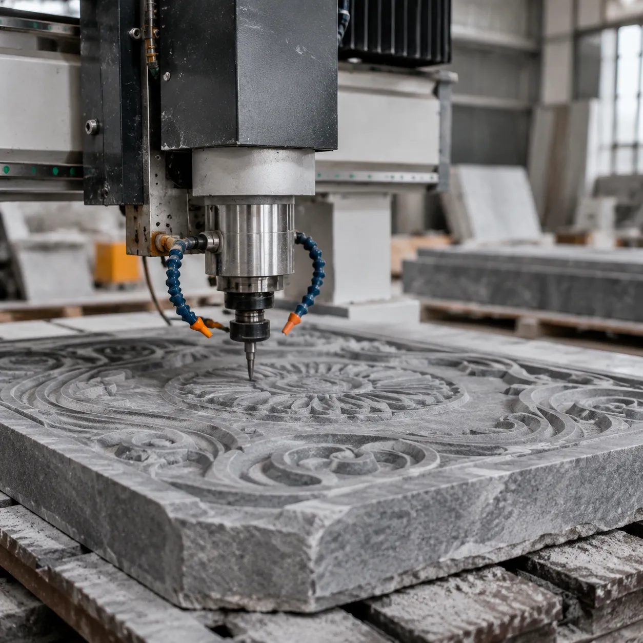 ATC stone CNC router workpiece capabilities