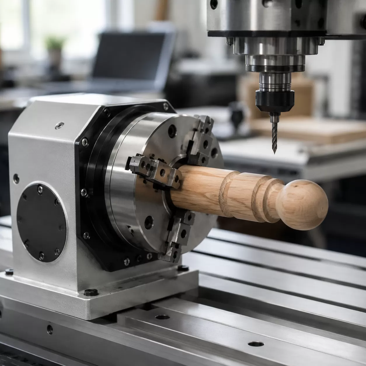 CNC-Fräser Holz 4. Achse Rotary Indexer
