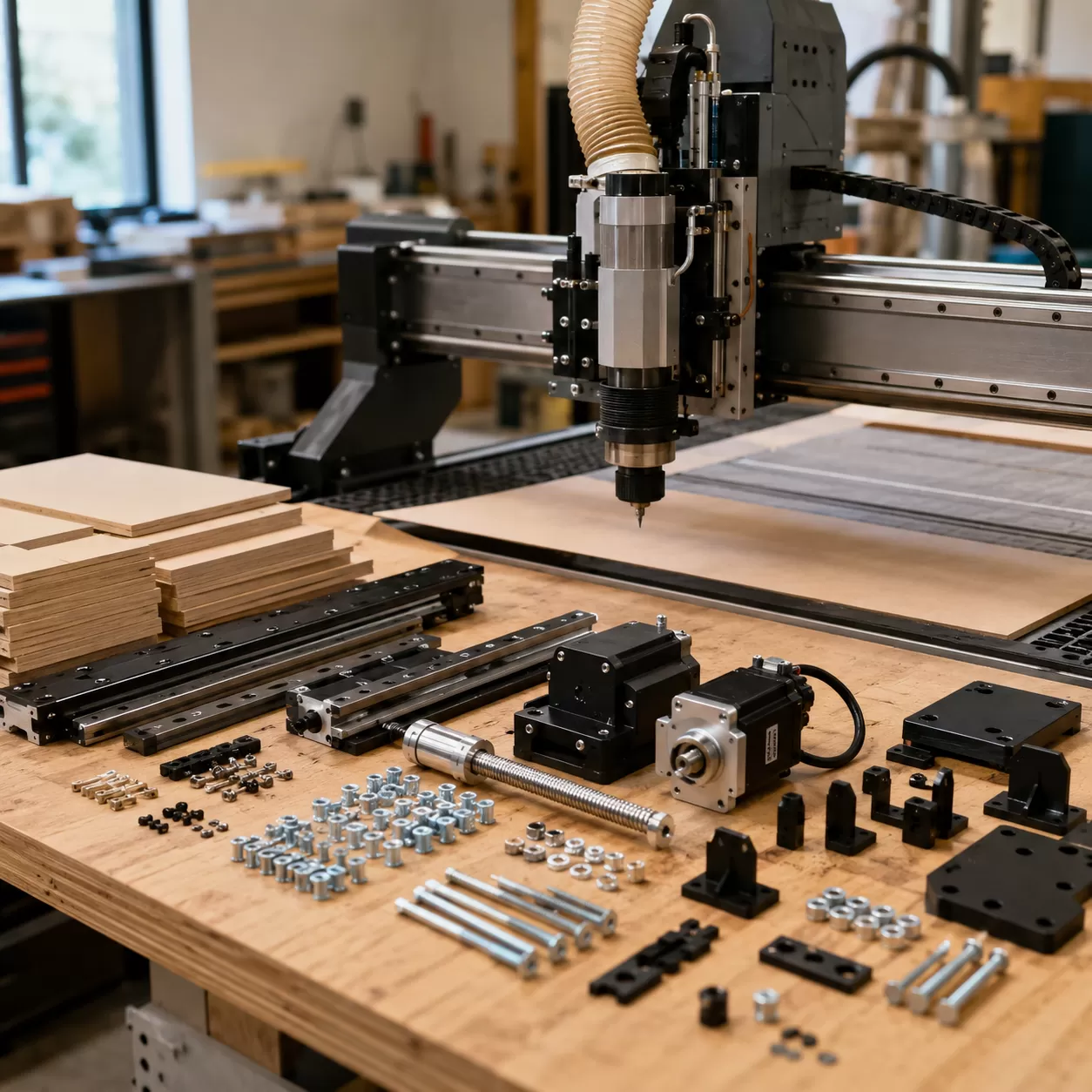 CNC-Fräser Holz-Kit Kompatibilitäts-Workflow