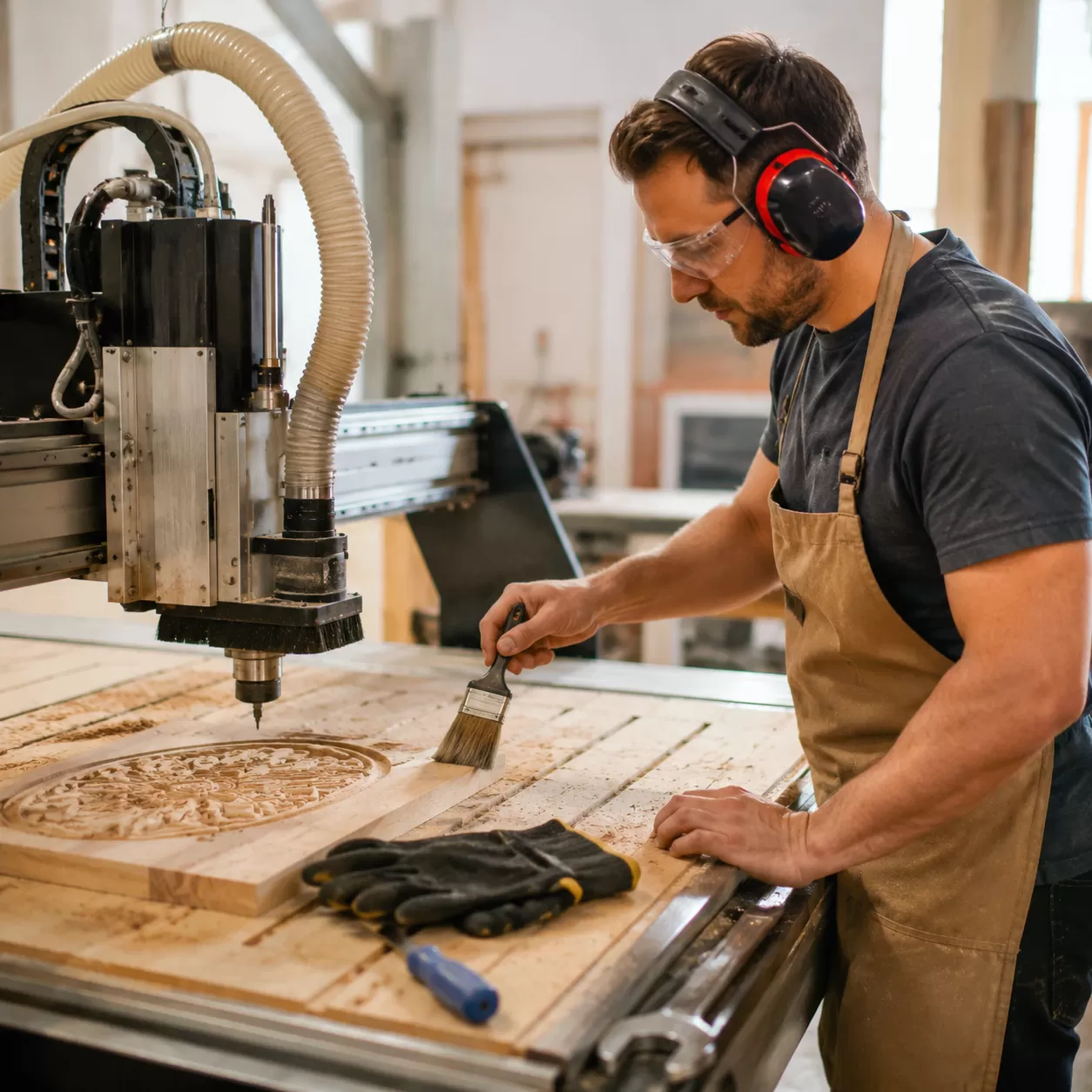 CNC Wood Carving Safety and Maintenance