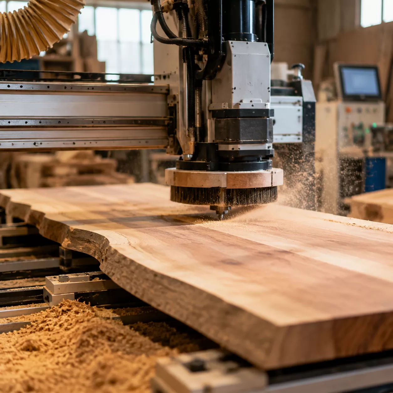 Arbeitsablauf beim CNC-Holzglätten