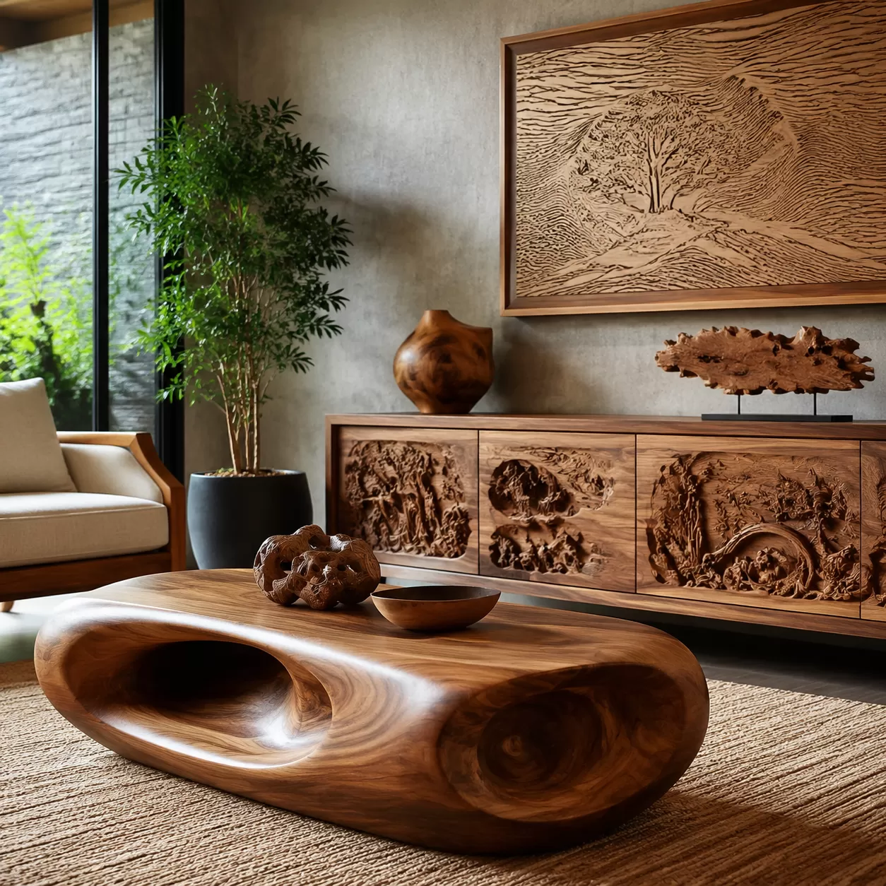 CNC Wood Router High-Value Furniture & Sculptures