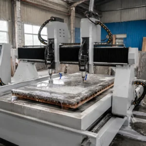 Routeur CNC à double tête pour pierre — machine de sculpture à double broche pour granite et marbre
