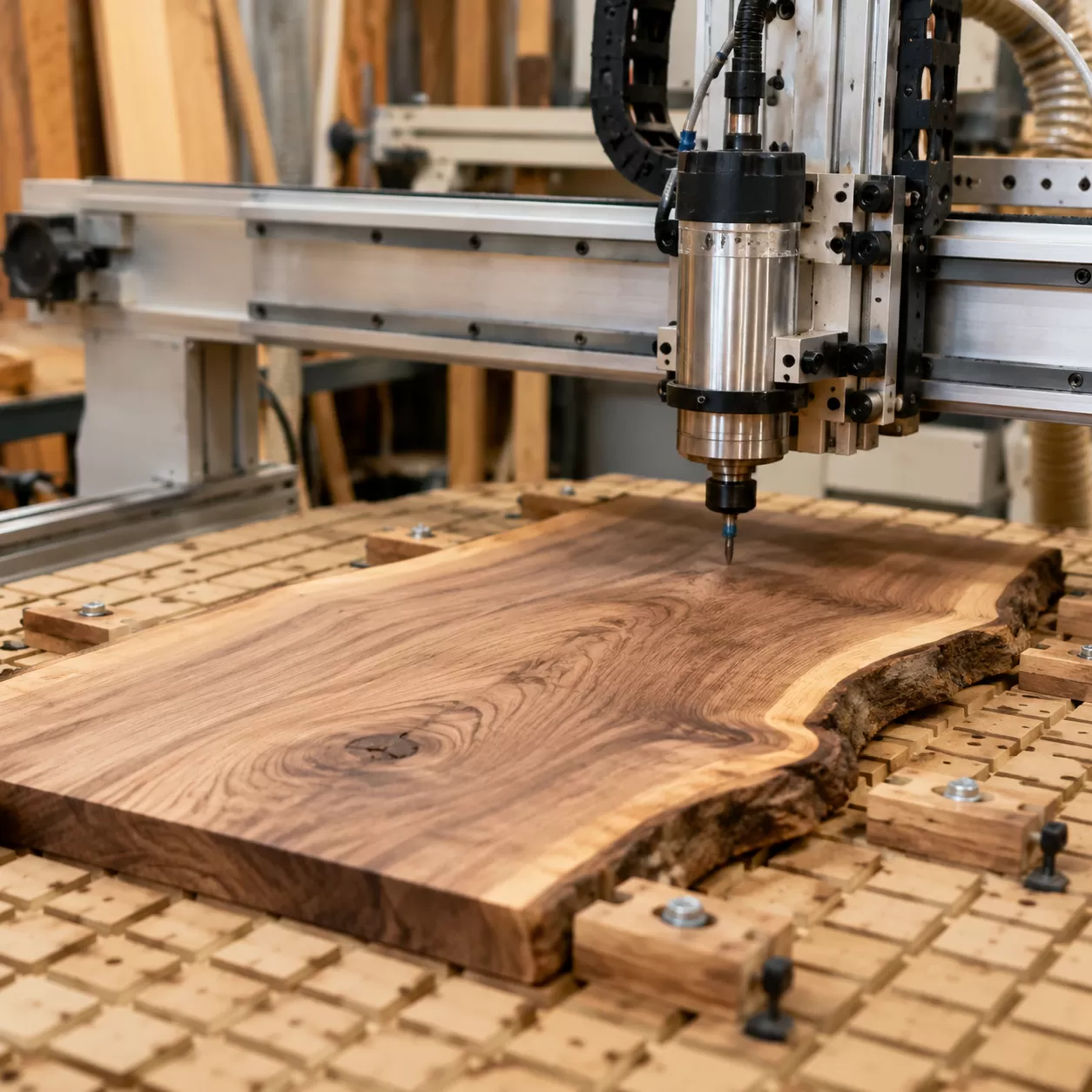 Techniken zur Glättung verzogener Holzstücke auf CNC-Fräsen