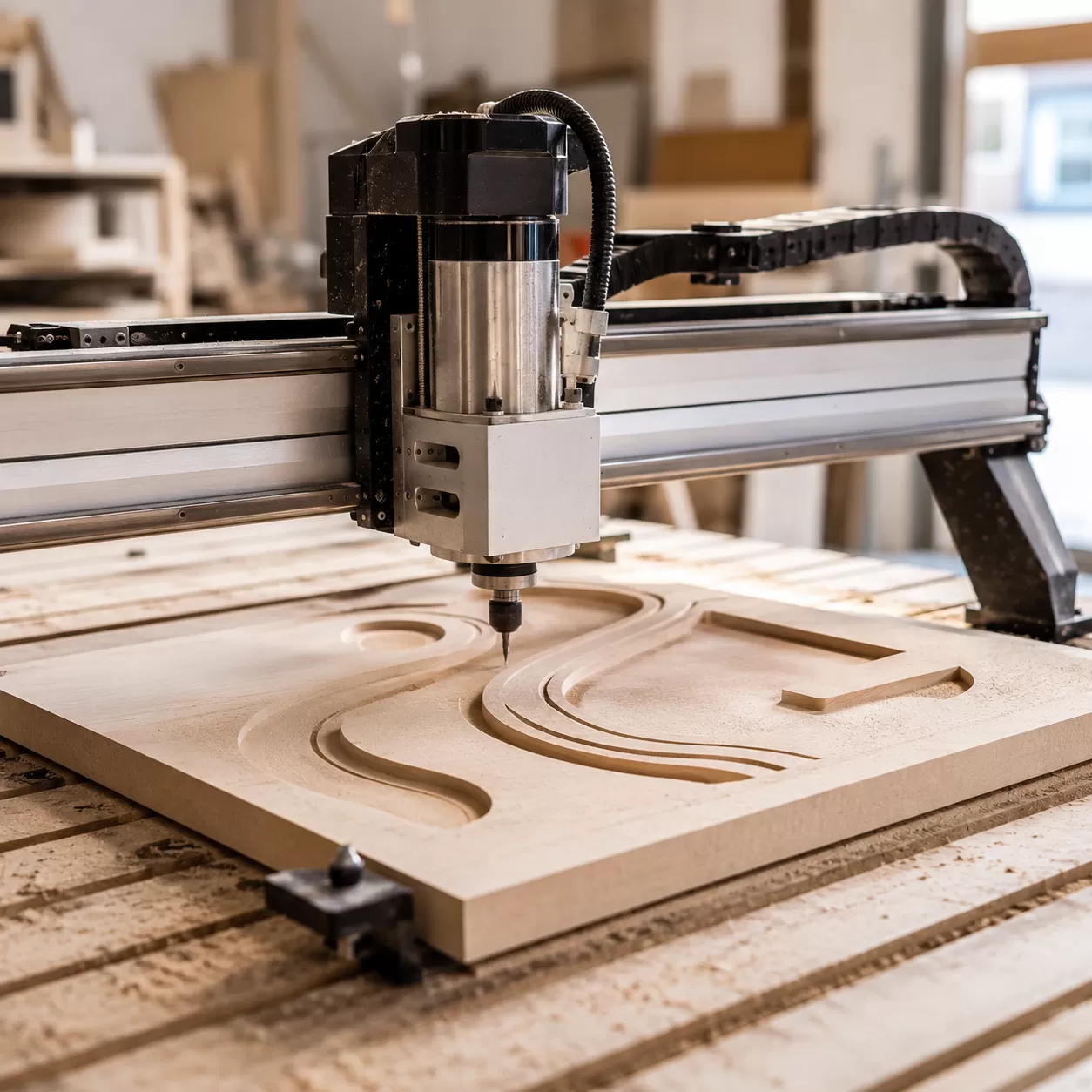 Wood CNC Router for Precise Curved Cuts