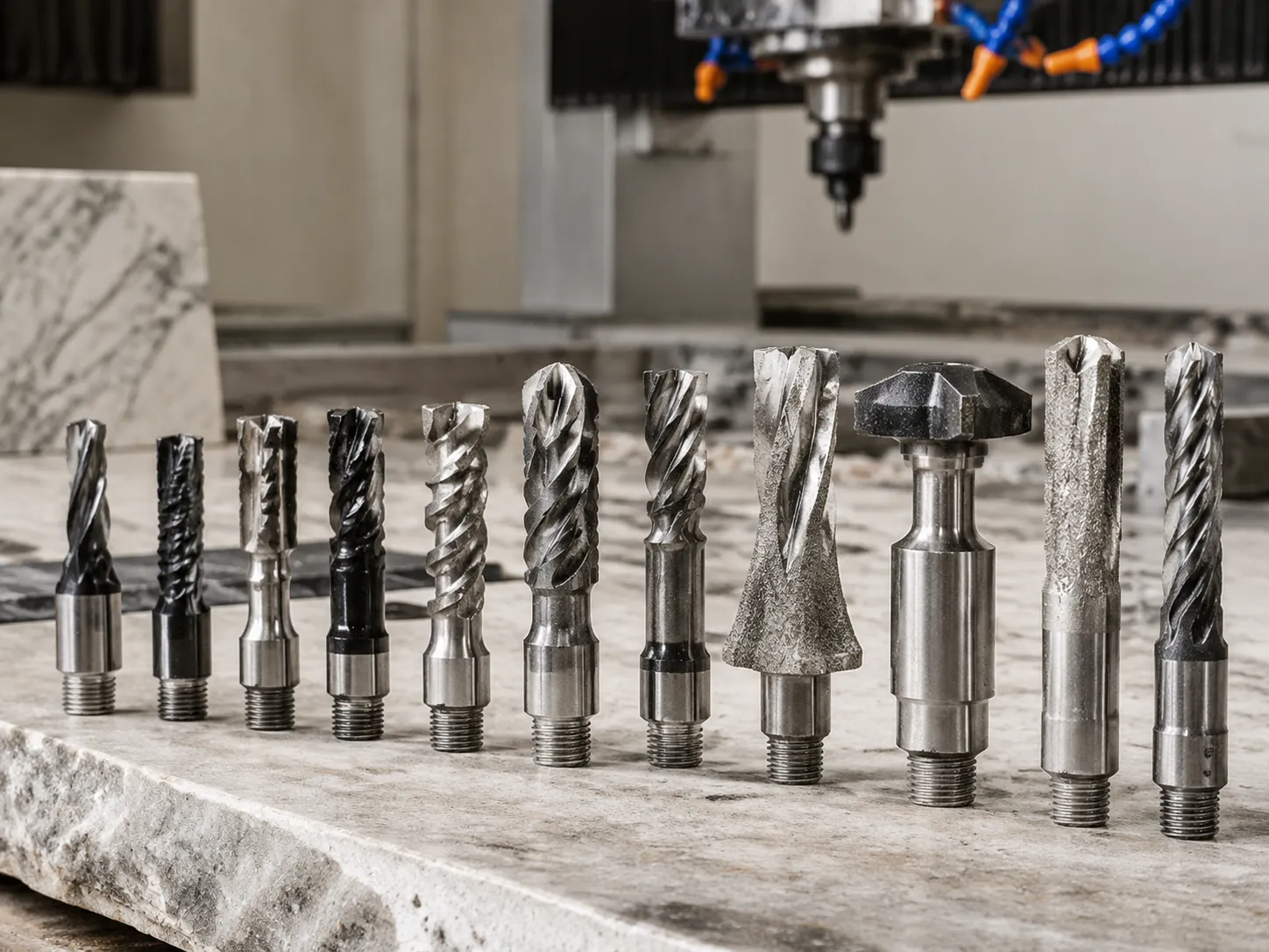 cnc router stone cutting tools