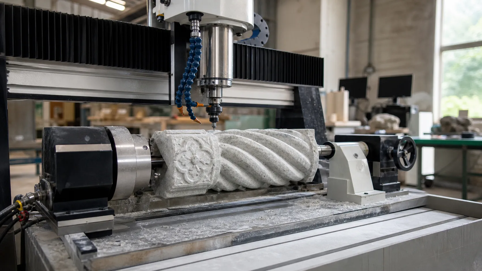Maßgeschneiderter 4. Achse kleiner CNC-Steinschneider