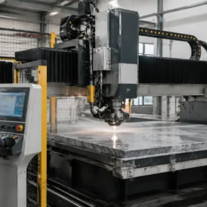 Routeur CNC pour pierre lourde 1325 machine de découpe de granite et marbre avec lit encastré et broche ATC