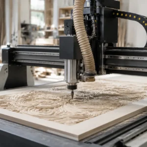 מכונת CNC משולבת לעץ ואבן עם אספקת חומר דו-חומרית רטובה