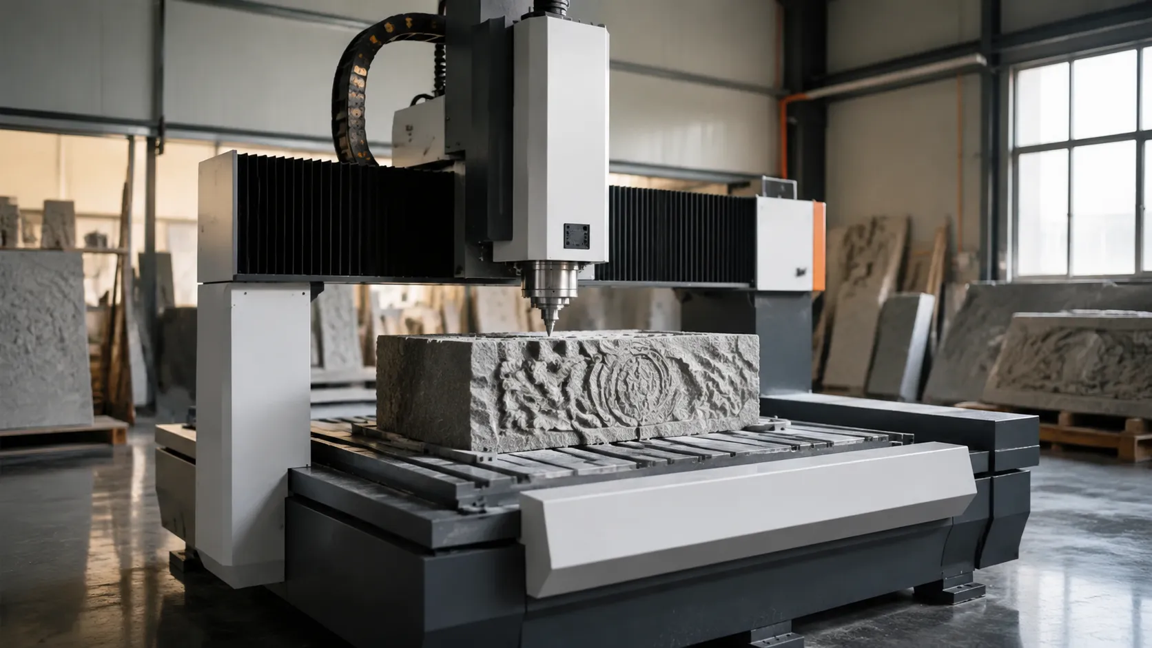 vertical stone sculpture engraving cnc router
