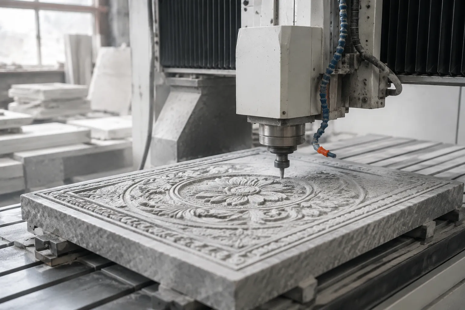 vertical stone sculpture engraving cnc router