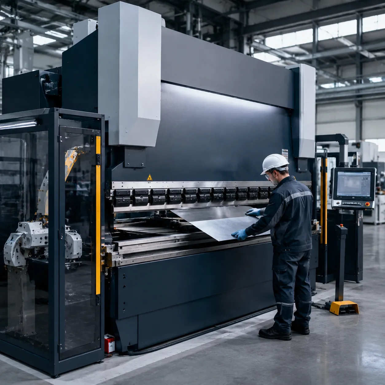 CNC bending machine for hard metal high tonnage precision press brake
